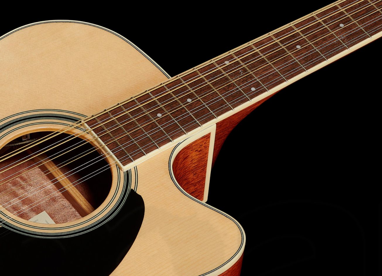 Ibanez Pf1512ece Nt Performance Dreadnought Cw 12c Epicea Acajou Lau - Natural - Folk guitar - Variation 2