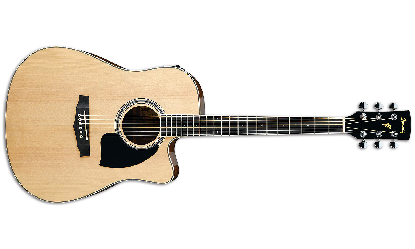 Ibanez Pf15ece Nt Dreadnought Cw Epicea Acajou Lau - Natural - Electro acoustic guitar - Variation 1