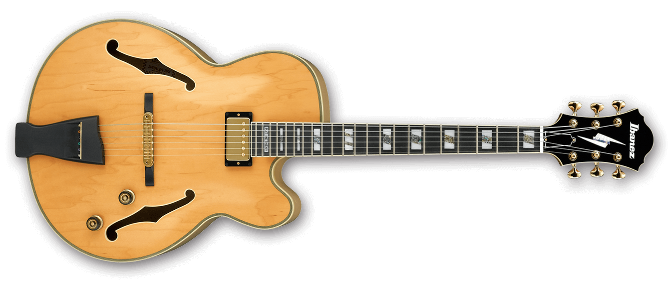 Ibanez Pat Metheny Pm200 Nt Prestige Japon Signature H Ht Eb - Natural - Hollow-body electric guitar - Variation 1