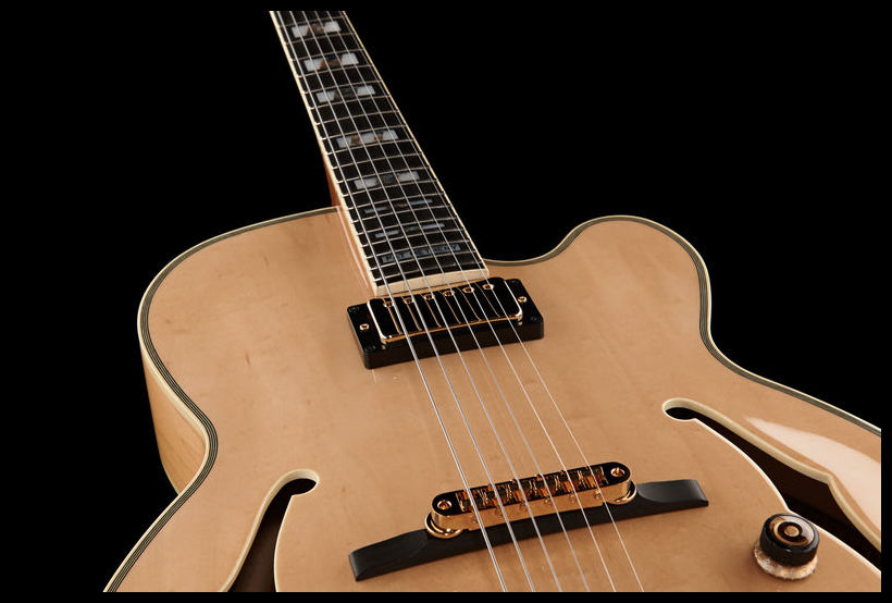 Ibanez Pat Metheny Pm200 Nt Prestige Japon Signature H Ht Eb - Natural - Hollow-body electric guitar - Variation 11