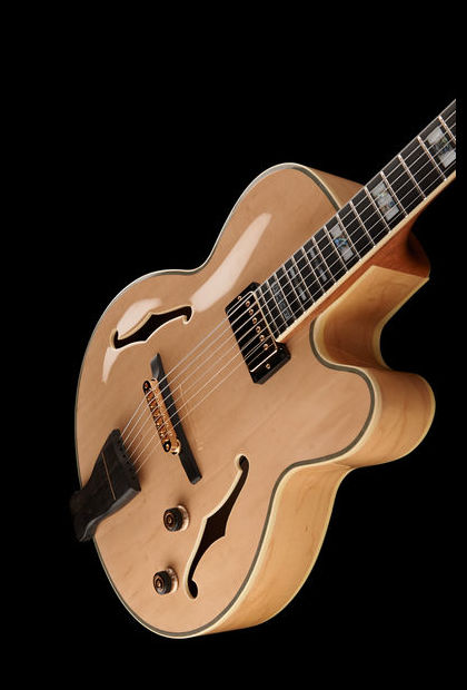Ibanez Pat Metheny Pm200 Nt Prestige Japon Signature H Ht Eb - Natural - Hollow-body electric guitar - Variation 12