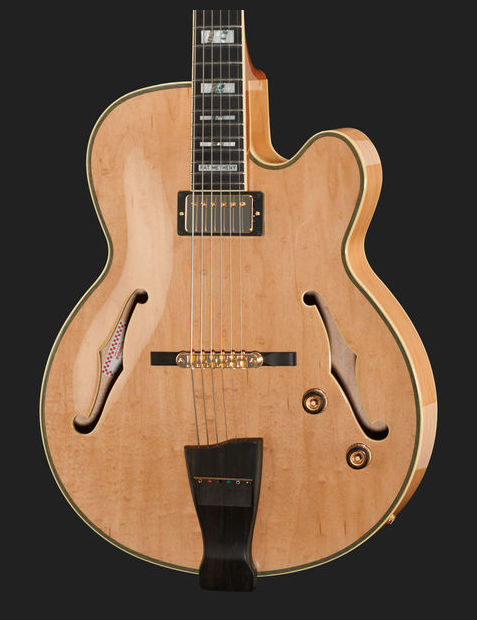 Ibanez Pat Metheny Pm200 Nt Prestige Japon Signature H Ht Eb - Natural - Hollow-body electric guitar - Variation 4