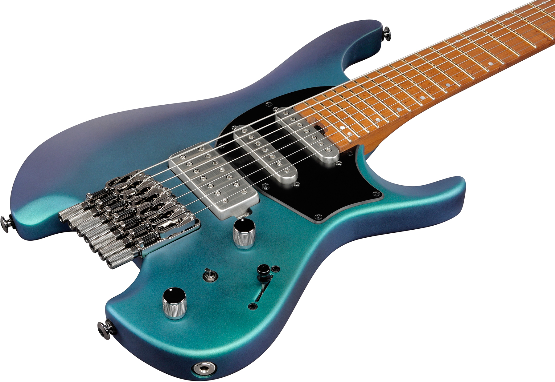 Ibanez Q547 Bmm Quest 7c Hss Ht Mn - Blue Chameleon Metallic Matte - 7 string electric guitar - Variation 2