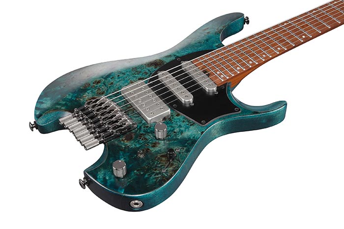 Ibanez Q547pb Col Quest Standard 7c Hss Ht Mn - Cosmic Blue Low Gloss - Travel & mini electric guitar - Variation 2