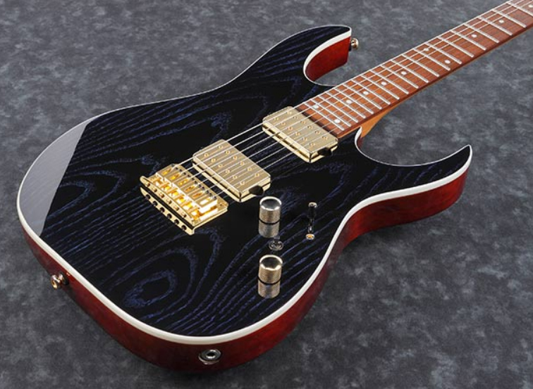 Ibanez Rg421hpah Bwb Standard Hh Dimarzio Ht Ja - Blue Wave Black - Str shape electric guitar - Variation 2