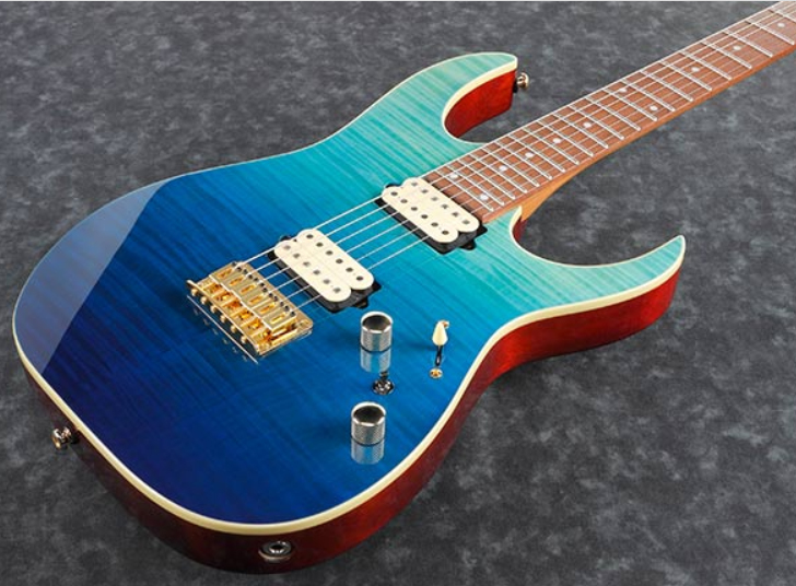 Ibanez Rg421hpfm Brg Standard Hh Ht Ja - Blue Reef Gradation - Str shape electric guitar - Variation 1