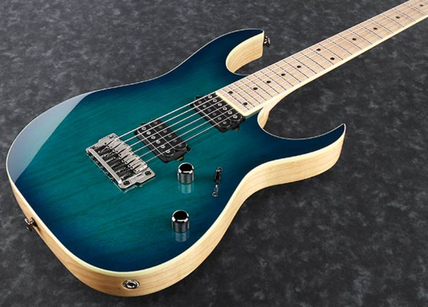 Ibanez Rg652ahmfx Ngb Prestige Jap Hh Dimarzio Ht Mn - Nebula Green Burst - Str shape electric guitar - Variation 2