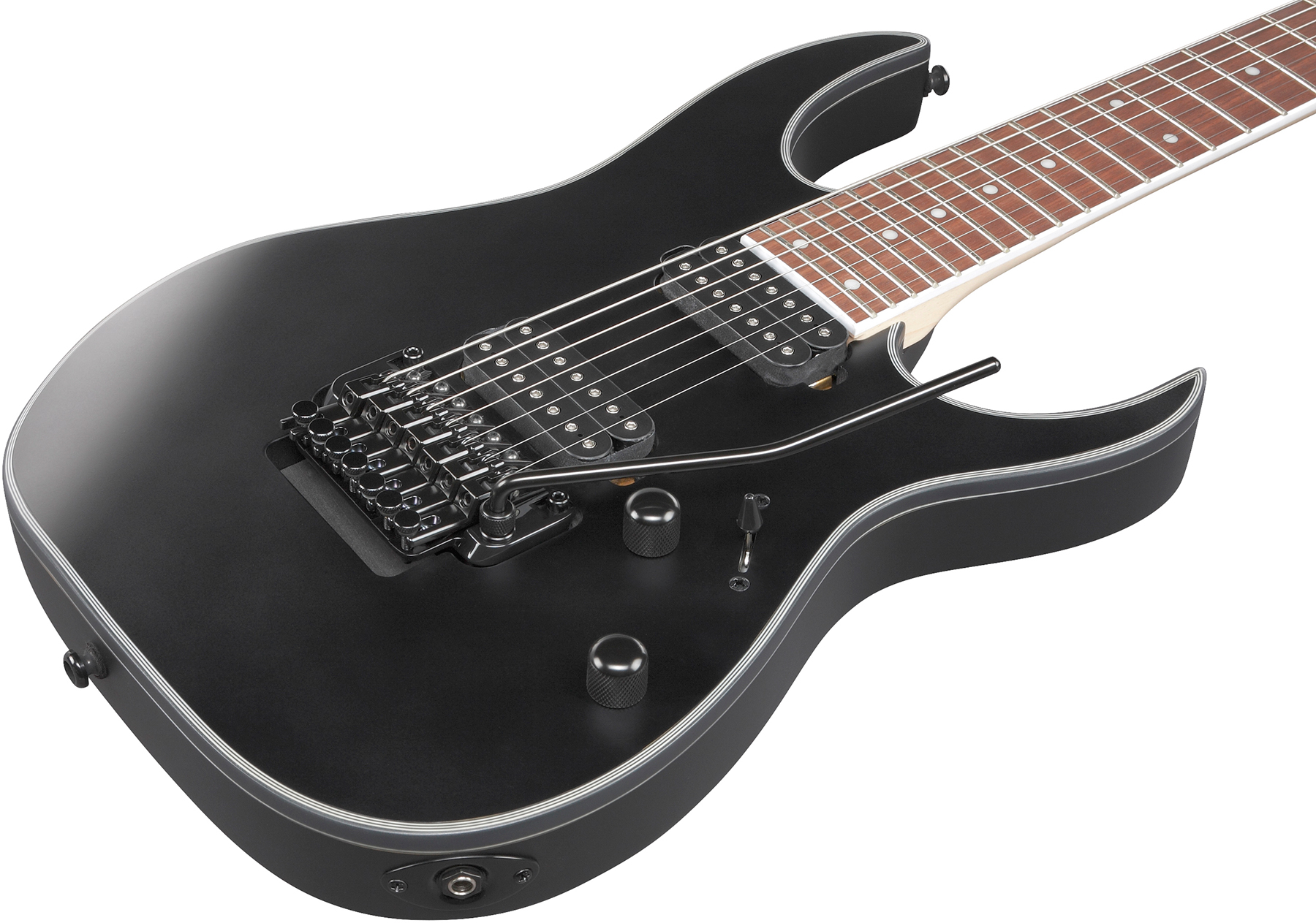 Ibanez Rg7320ex Bkf 7c 2h Fr Jat - Black Flat - 7 string electric guitar - Variation 2