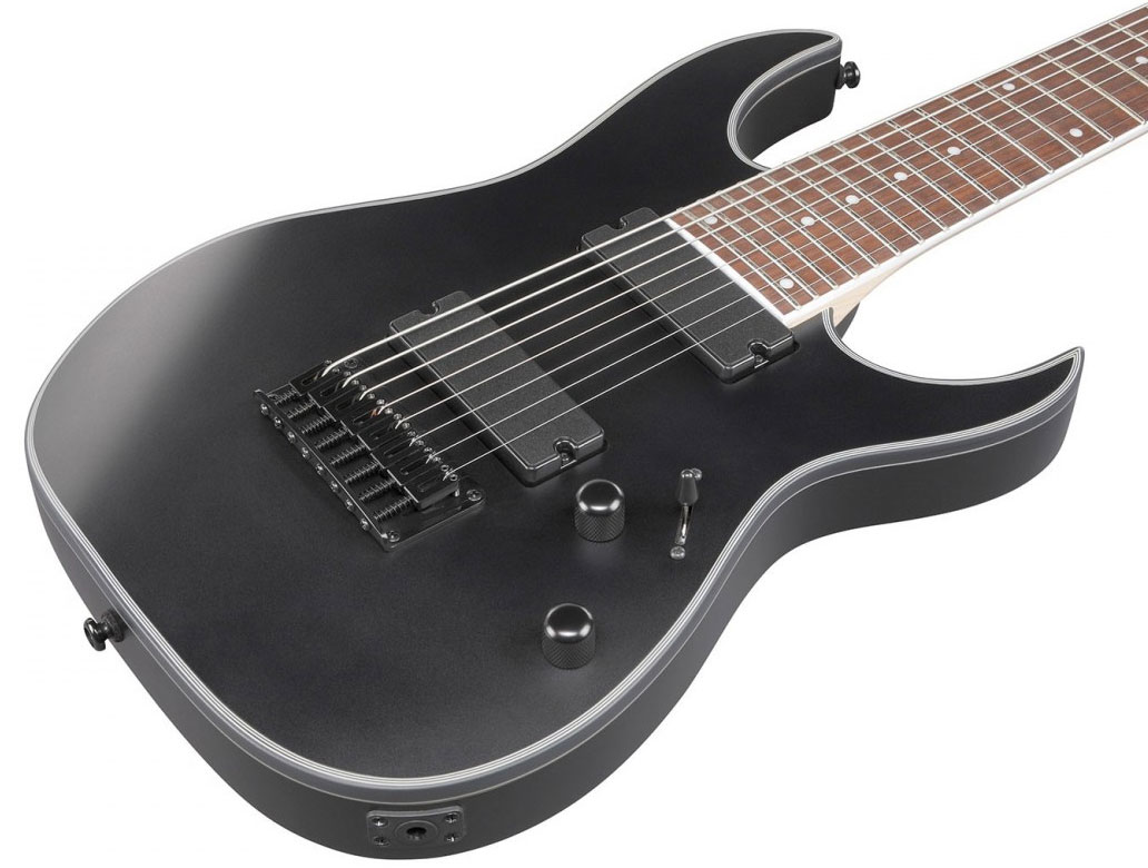 Ibanez Rg8ex Bkf Standard 8c 2h Ht Jat - Black Flat - Baritone guitar - Variation 2