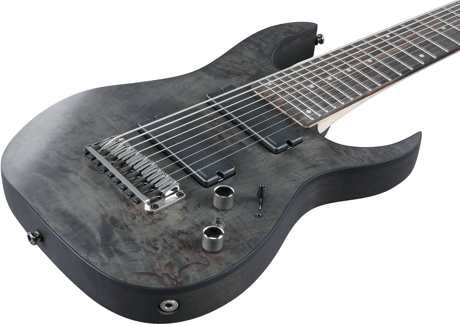 Ibanez Rg9pb Tgf Axe Design Lab 9c 2h Fishman Fluence Modern Ht Eb - Transparent Grey Flat - 8 and 9 string electric guitar - Variation 2