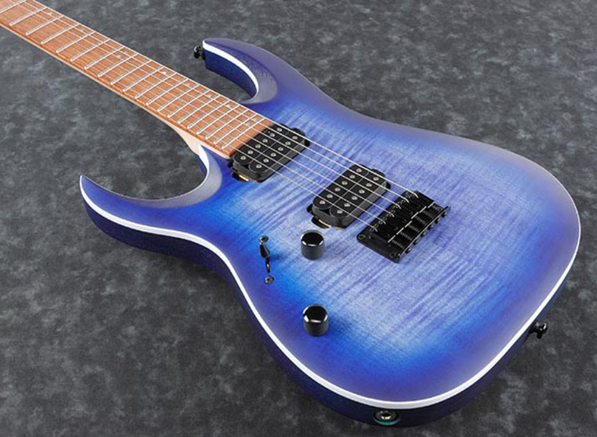 Ibanez Rga42fml Blf Gaucher Standard Hh Ht Rw - Blue Lagoon Burst Flat - Str shape electric guitar - Variation 2