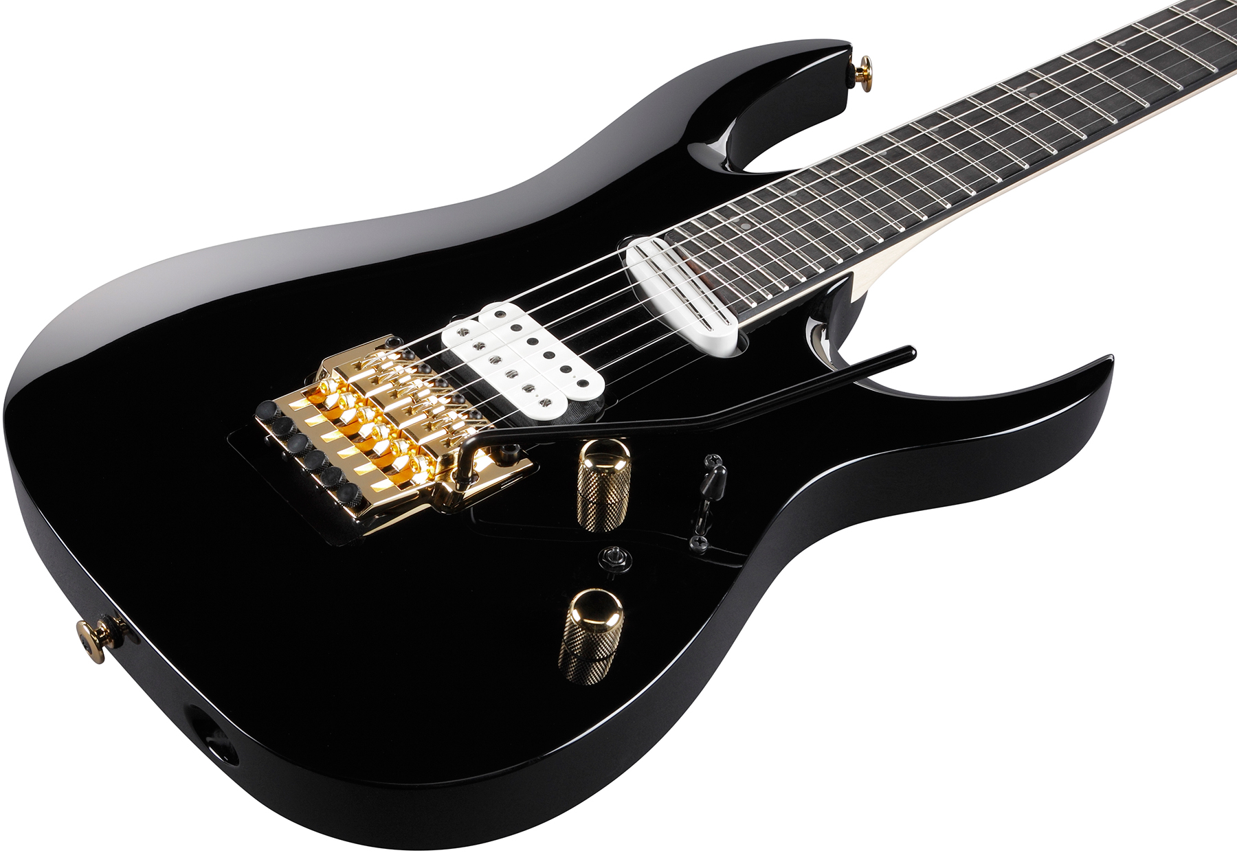 Ibanez Rga622xh Bk Prestige Jap 2h Dimarzio Fr Eb - Black - Str shape electric guitar - Variation 2