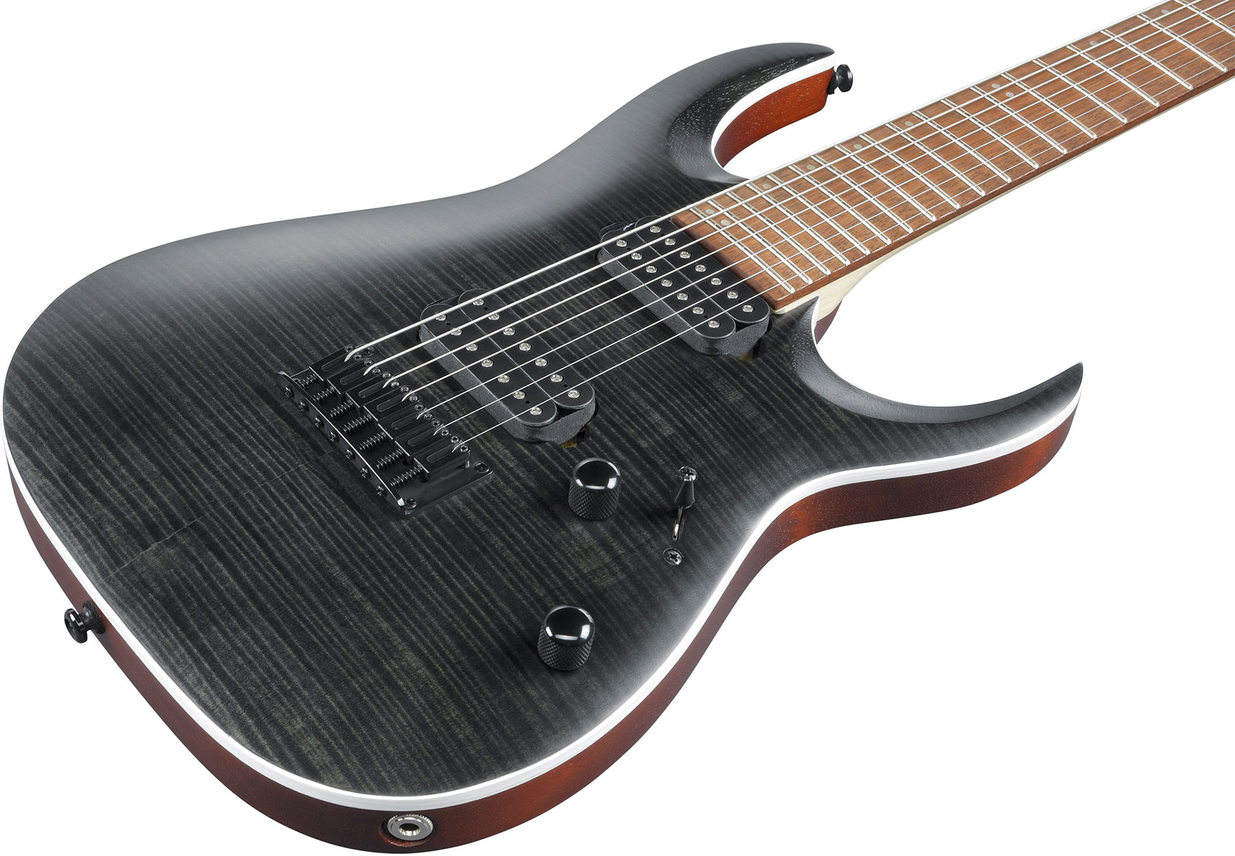 Ibanez Rga742fm Tgf Standard Hh Ht Jat - Transparent Gray Flat - 7 string electric guitar - Variation 2