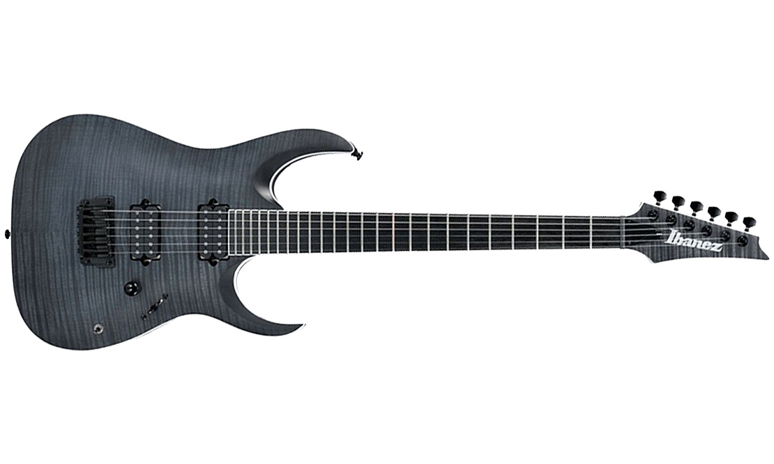 Ibanez Rgaix6fm Tgf Iron Label Hh Ht Eb - Transparent Gray Flat - Str shape electric guitar - Variation 1
