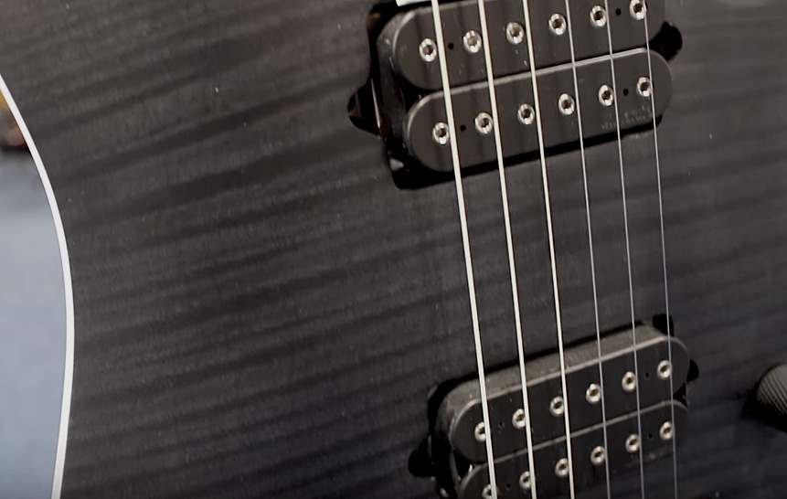 Ibanez Rgaix6fm Tgf Iron Label Hh Ht Eb - Transparent Gray Flat - Str shape electric guitar - Variation 3