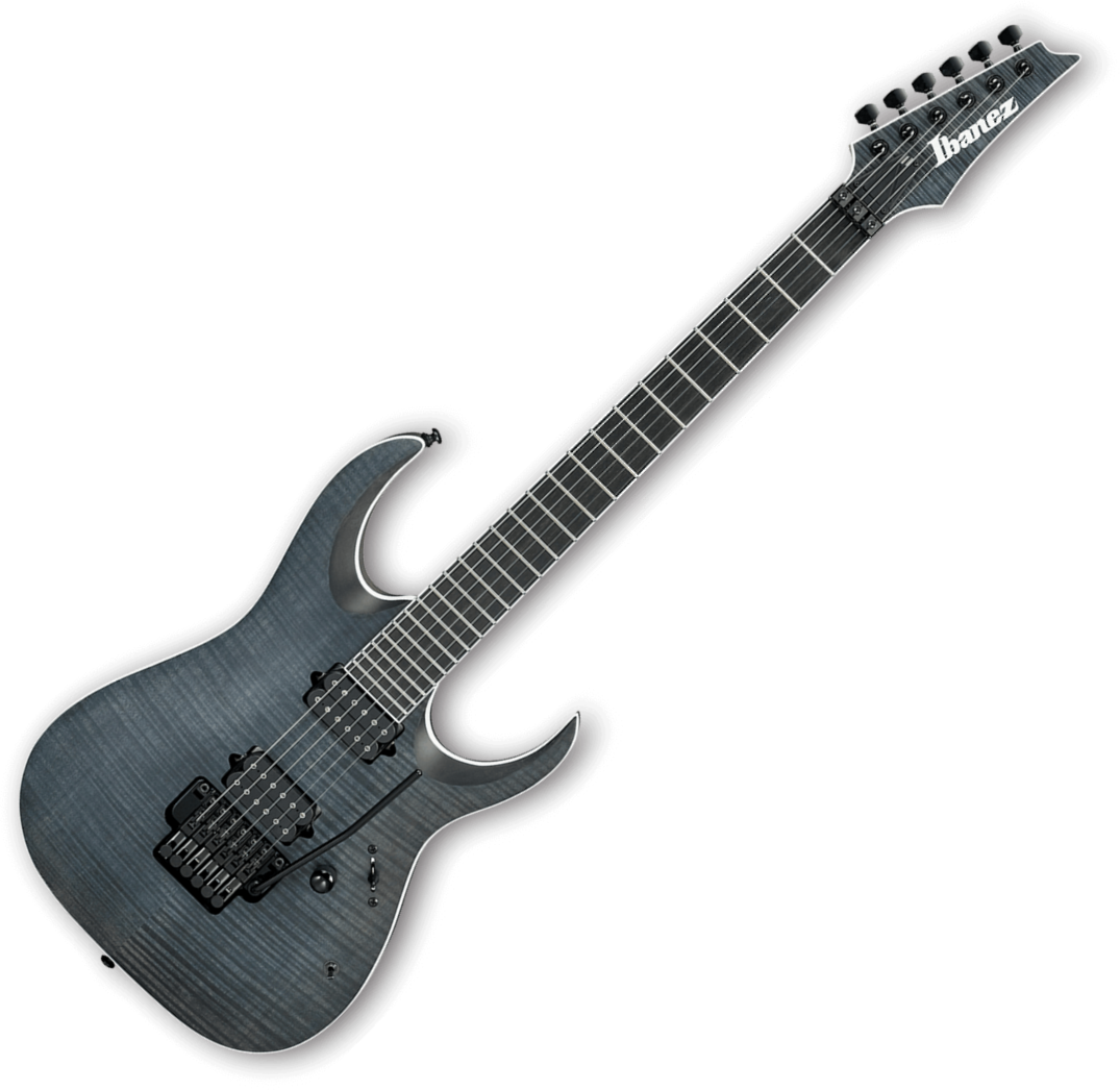 Ibanez Iron Label Rgaix6fmt Tgf Hh Dimarzio Fr Eb - Transparent Grey Flat - Str shape electric guitar - Variation 1
