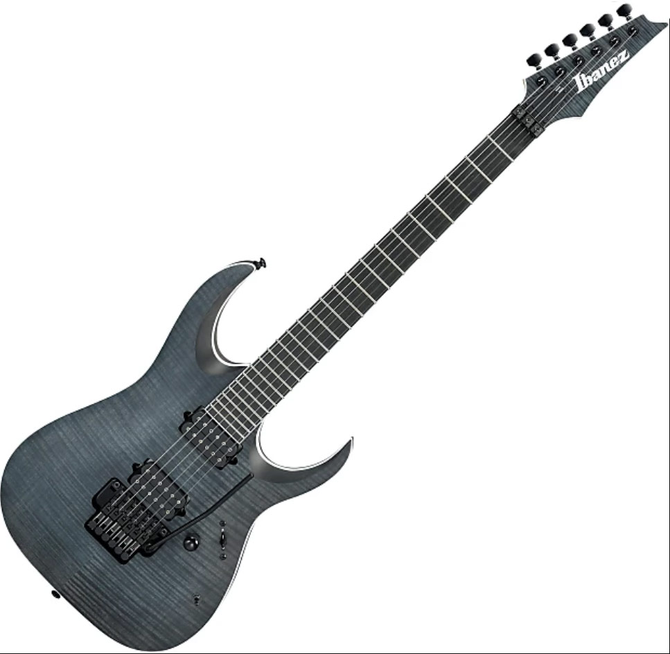 Ibanez Iron Label Rgaix6fmt Tgf Hh Dimarzio Fr Eb - Transparent Grey Flat - Str shape electric guitar - Variation 4