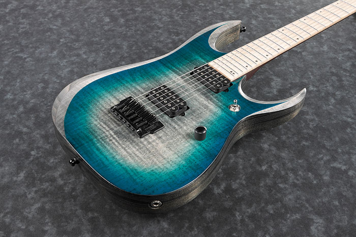 Ibanez Rgd61al Ssb Axion Label Hh Dimarzio Ht Mn - Stained Sapphire Blue Burst - Double cut electric guitar - Variation 2