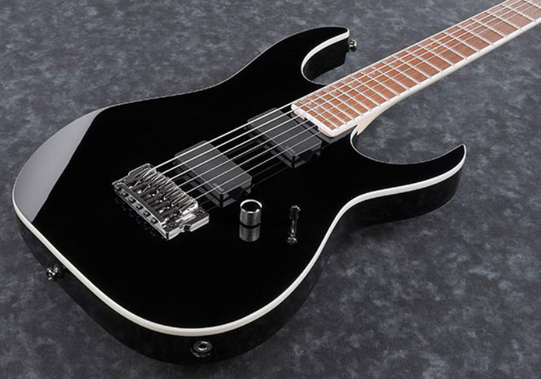 Ibanez Rgib21 Bk Iron Label Hh Emg Ht Jat - Black - Baritone guitar - Variation 1