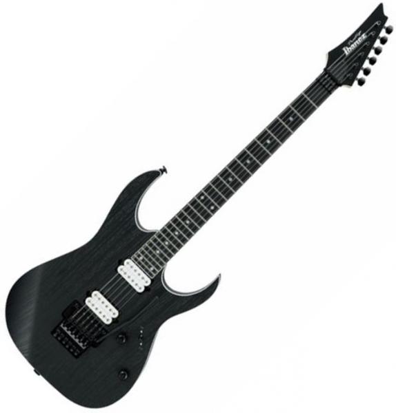 Solid body electric guitar Ibanez RGR652AHB WK Prestige Japan - Weathered black