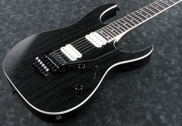 Solid body electric guitar Ibanez RGR652AHB WK Prestige Japan - weathered black