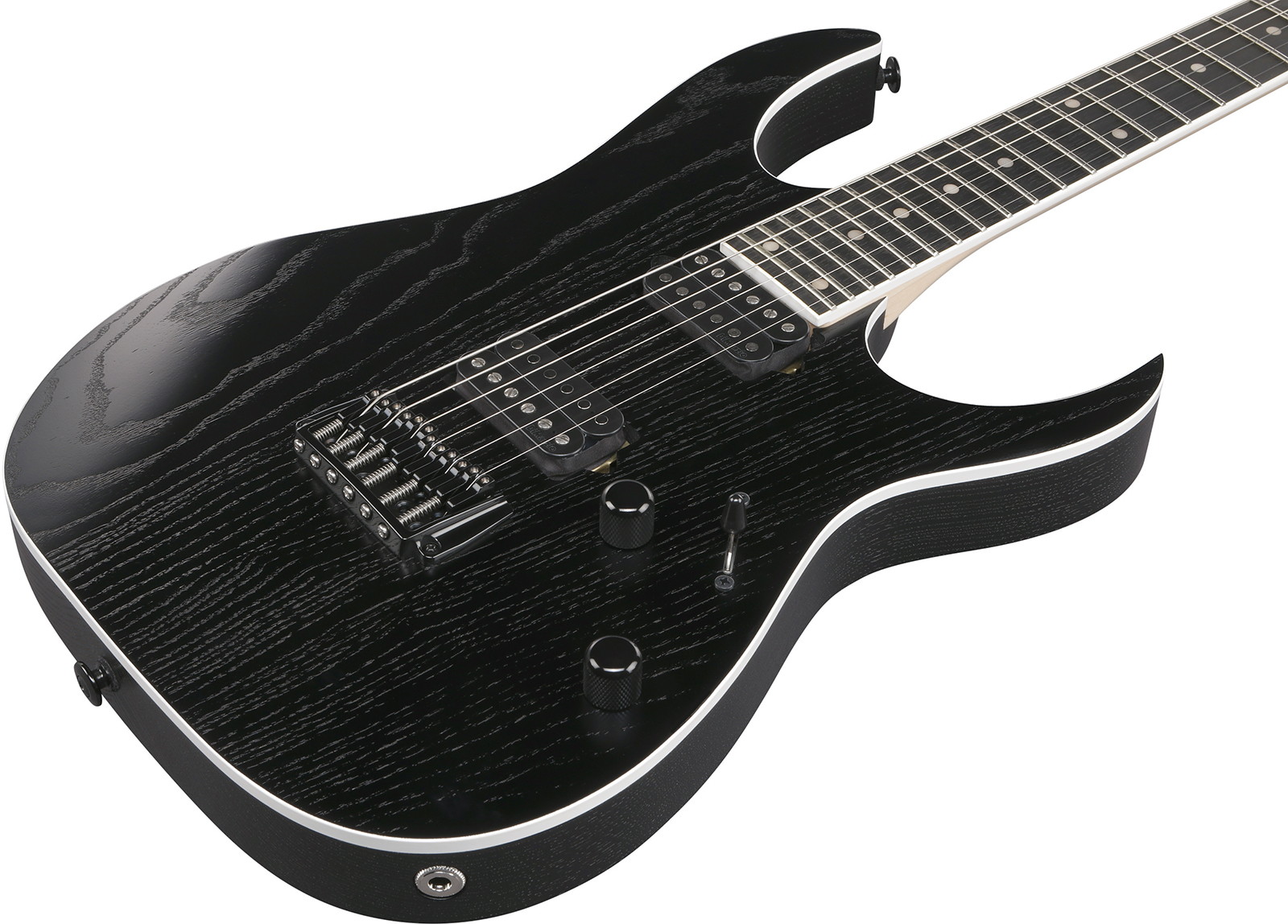 Ibanez Rgr662ahbf Wk Prestige Jap 2h Dimarzio Ht Rw - Weathered Black - Str shape electric guitar - Variation 2