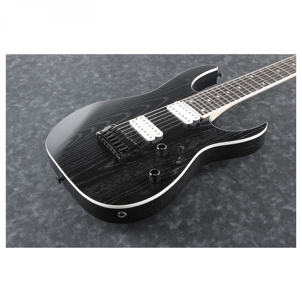 Ibanez Rgr752ahbf Wk Prestige Jap 7c 2h Dimarzio Ht Eb - Weathered Black - 7 string electric guitar - Variation 2
