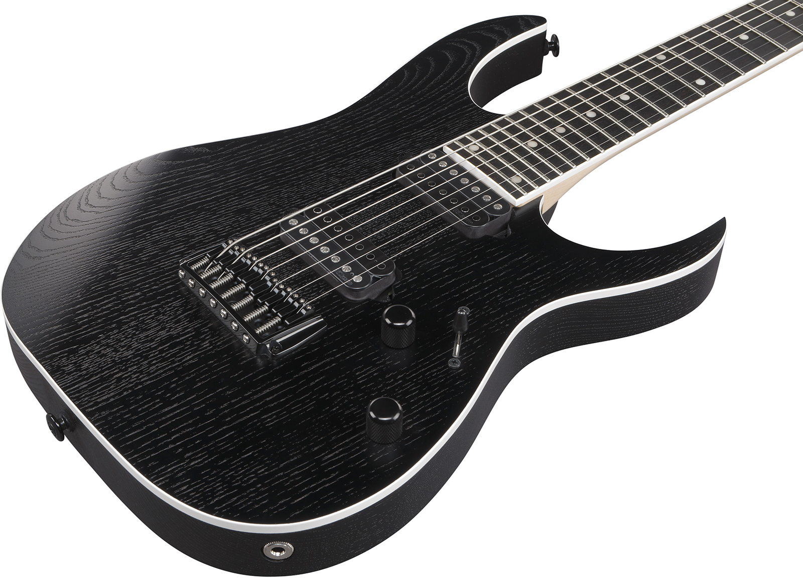 Ibanez Rgr762ahbf Wk Prestige Jap 7c 2h Dimarzio Ht Rw - Weathered Black - Str shape electric guitar - Variation 2