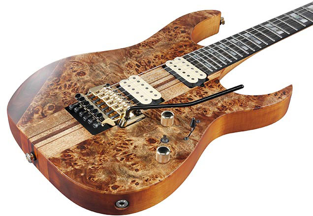 Ibanez Rgt1220pb Abs Premium Hh Dimarzio Fr Eb - Antique Brown Stain - Str shape electric guitar - Variation 2