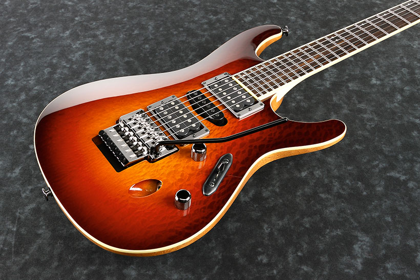 Ibanez S6570sk Stb Prestige Japon Hsh Rweb - Sunset Burst - Str shape electric guitar - Variation 1