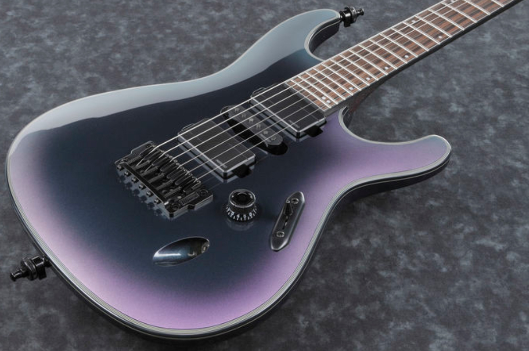 Ibanez S671alb Bab Axion Label Hsh Fishman Fluence Ht Eb - Black Aurora Burst - Str shape electric guitar - Variation 1