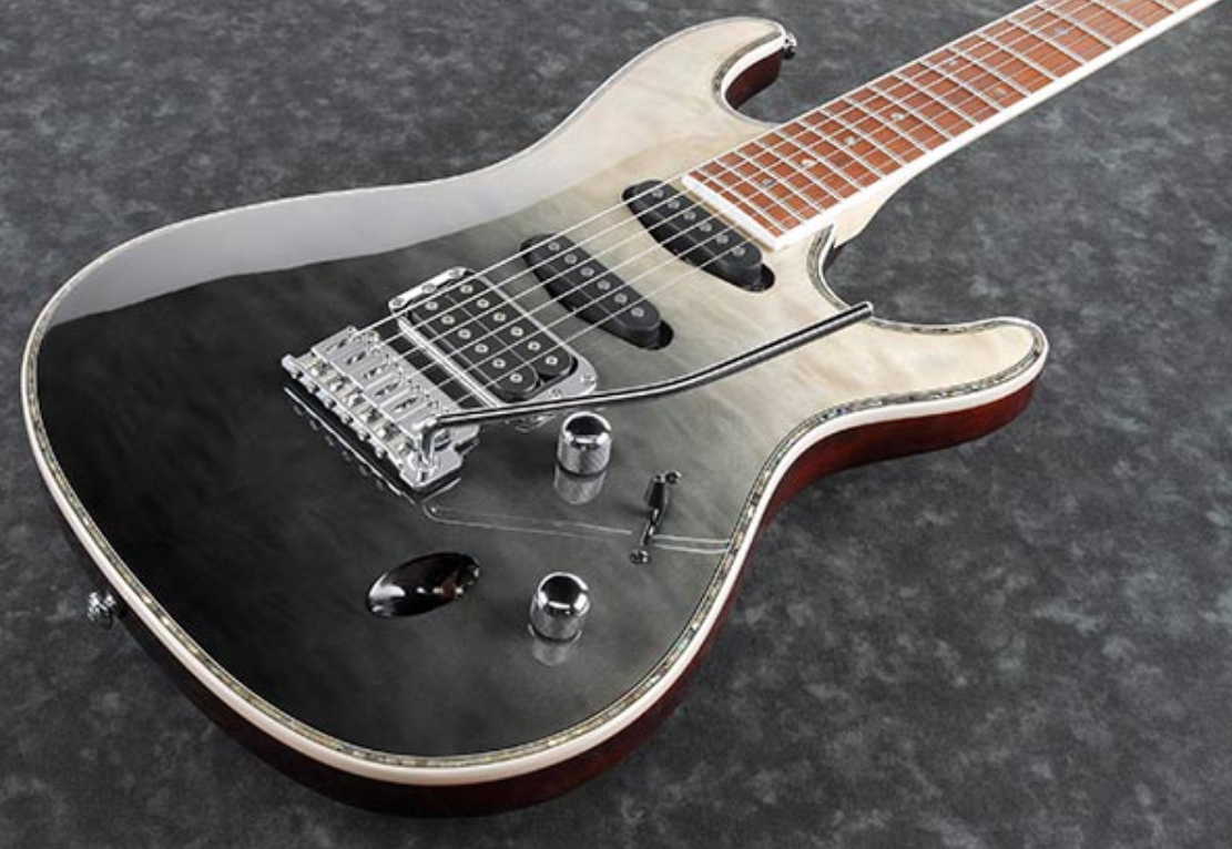 Ibanez Sa360nqm Bmg Standard Hss Trem Jat - Black Mirage Gradation Low Gloss - Str shape electric guitar - Variation 2