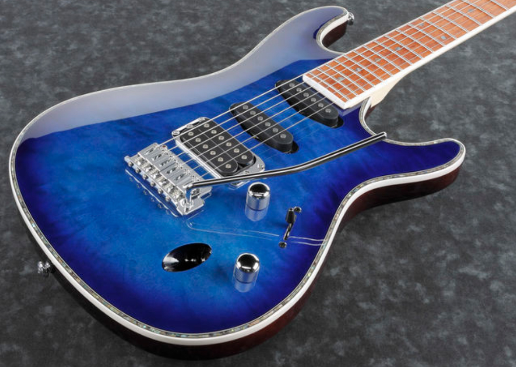 Ibanez Sa360nqm Spb Standard Hss Trem Jat - Sapphire Blue - Str shape electric guitar - Variation 2