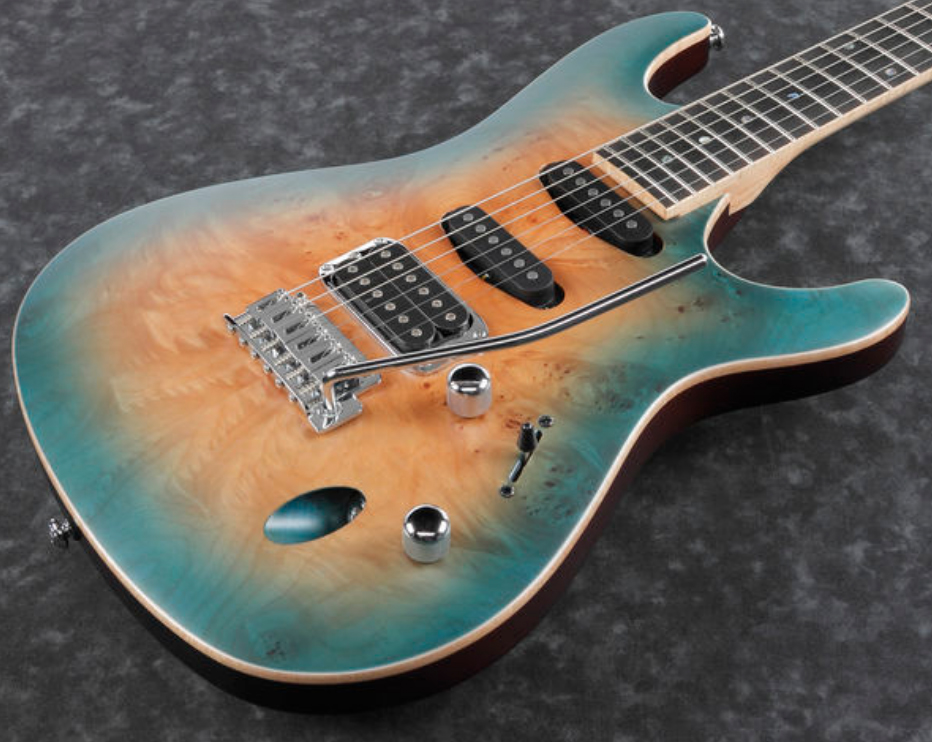 Ibanez Sa460mbw Sub Standard Hss Trem Eb - Sunset Blue Burst - Str shape electric guitar - Variation 2