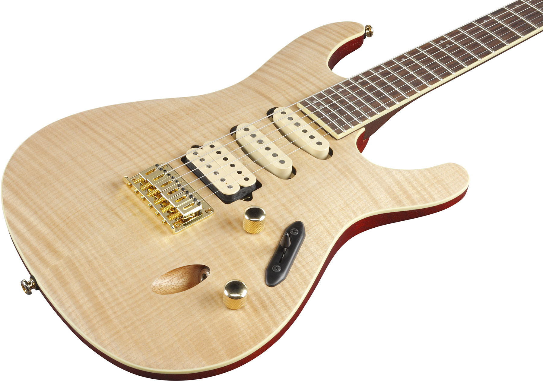 Ibanez Sew761fm Ntf Standard Hss Dimarzio Ht Rw - Natural Flat - Str shape electric guitar - Variation 2