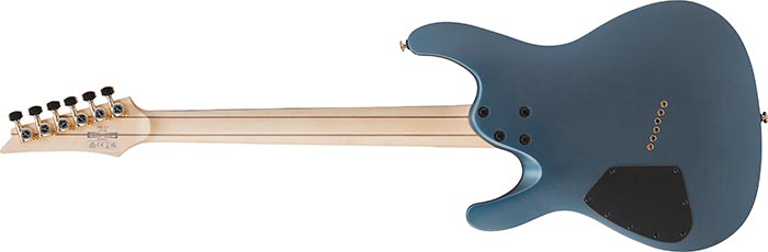 Ibanez Sml721 Mam Axe Design Lab Multiscale 2h Ht Rw - Midnight Arctic Ocean Matte - Multi-Scale Guitar - Variation 1