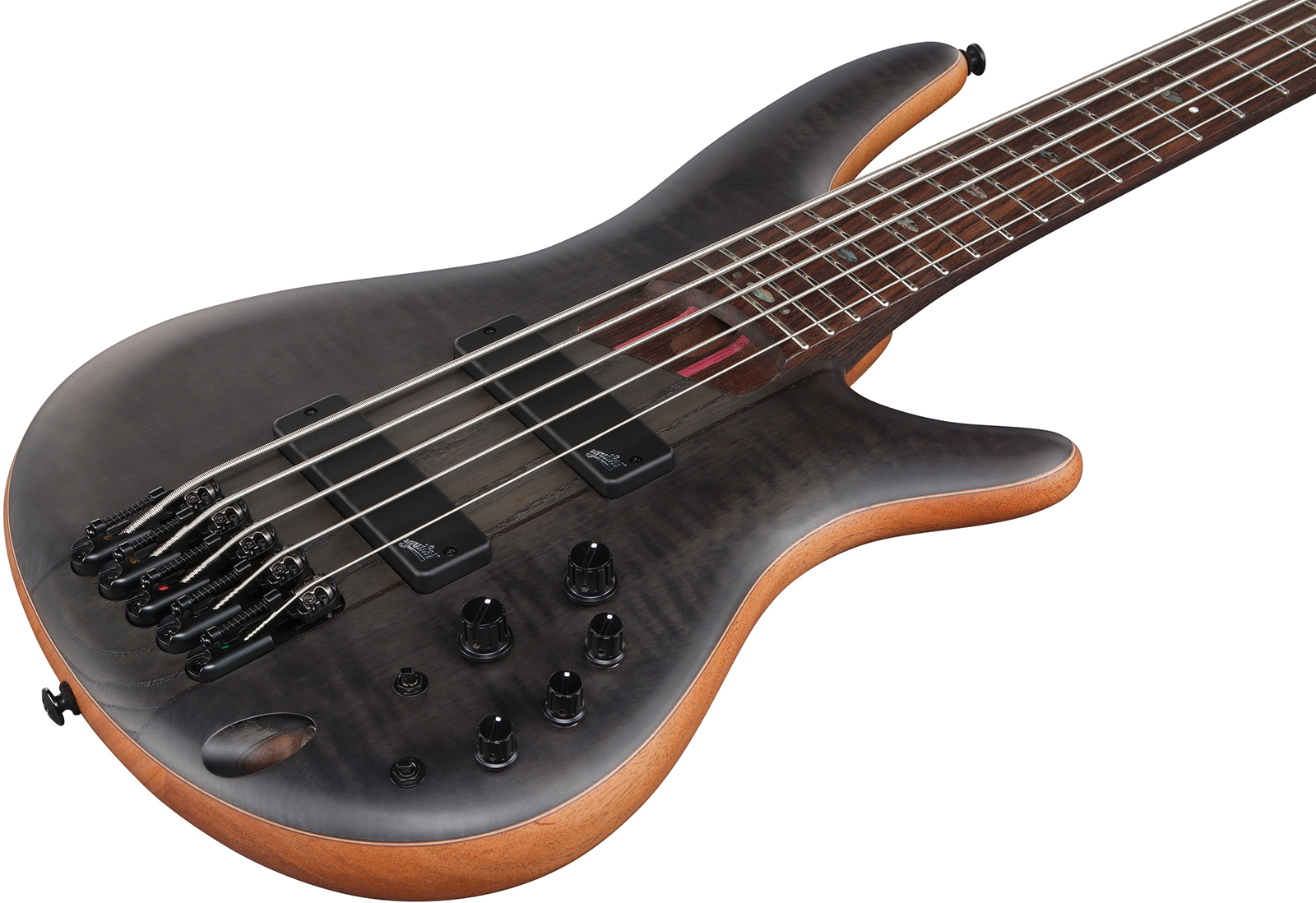 Ibanez Sr1455dw Tgf Premium 5c Active Rw - Transparent Gray Flat - Solid body electric bass - Variation 2