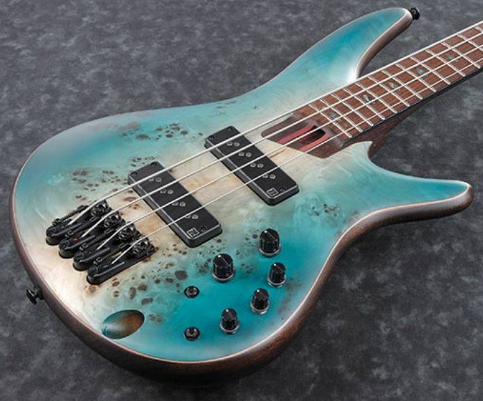 Ibanez Sr1600b Chf Premium Active Pp - Caribbean Shoreline Flat - Solid body electric bass - Variation 2