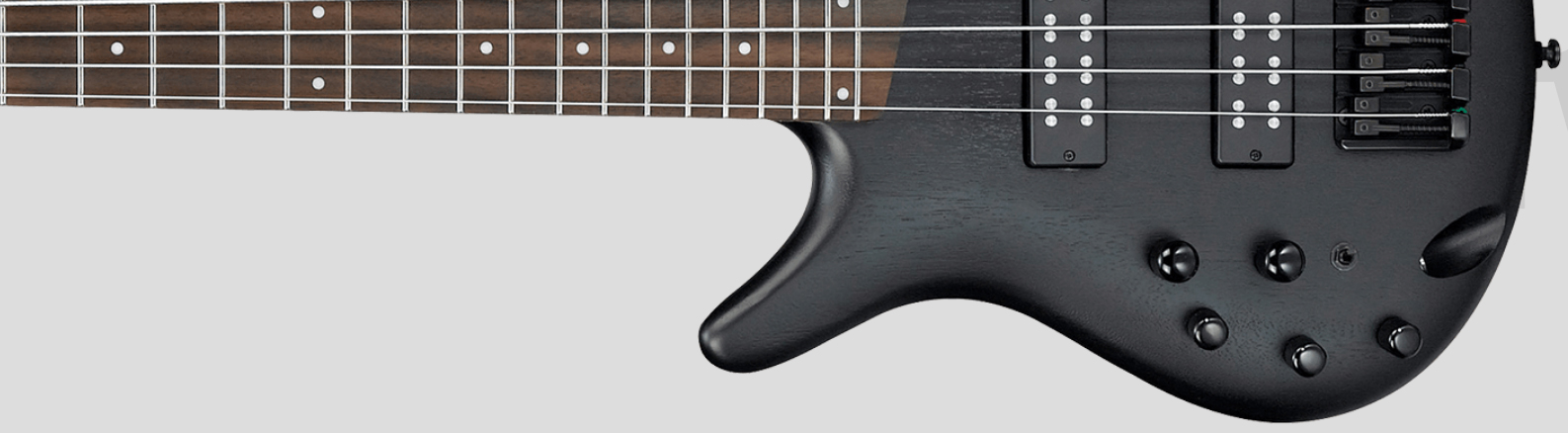 Ibanez Sr300ebl Wk Lh Gaucher Standard Active Jat - Weathered Black - Solid body electric bass - Variation 1