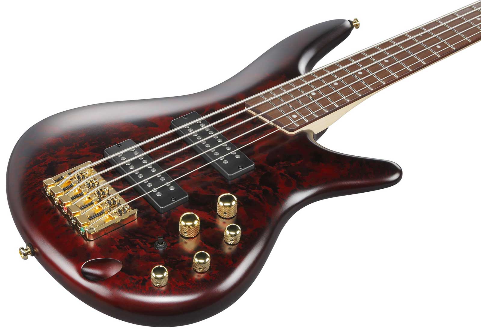 Ibanez Sr305edx Wzm Standard 5c Active Jat - Wine Red Frozen Matte - Solid body electric bass - Variation 2