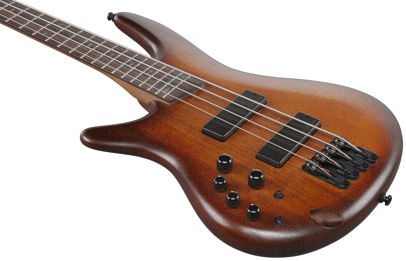 Ibanez Sr500al Mhl Standard Gaucher Active Bartolini Rw - Mahogany Brown Burst Low Gloss - Solid body electric bass - Variation 2