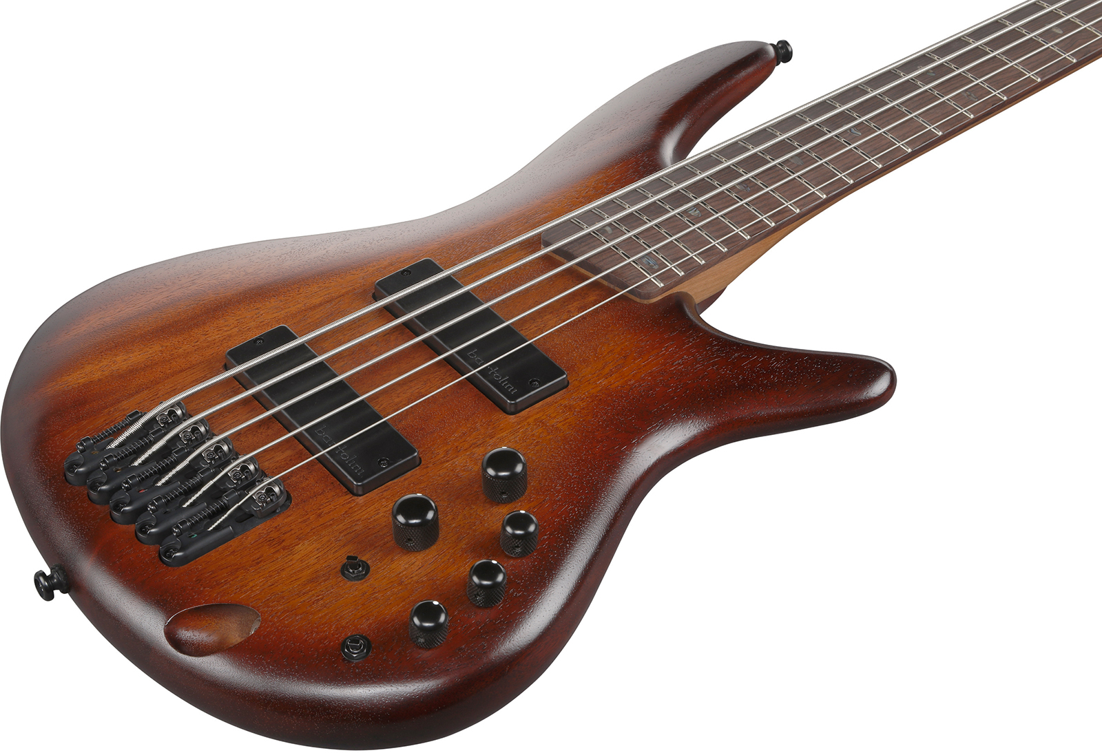 Ibanez Sr505a Mhl Standard 5c Active Bartolini Rw - Mahogany Brown Burst Low Gloss - Solid body electric bass - Variation 2