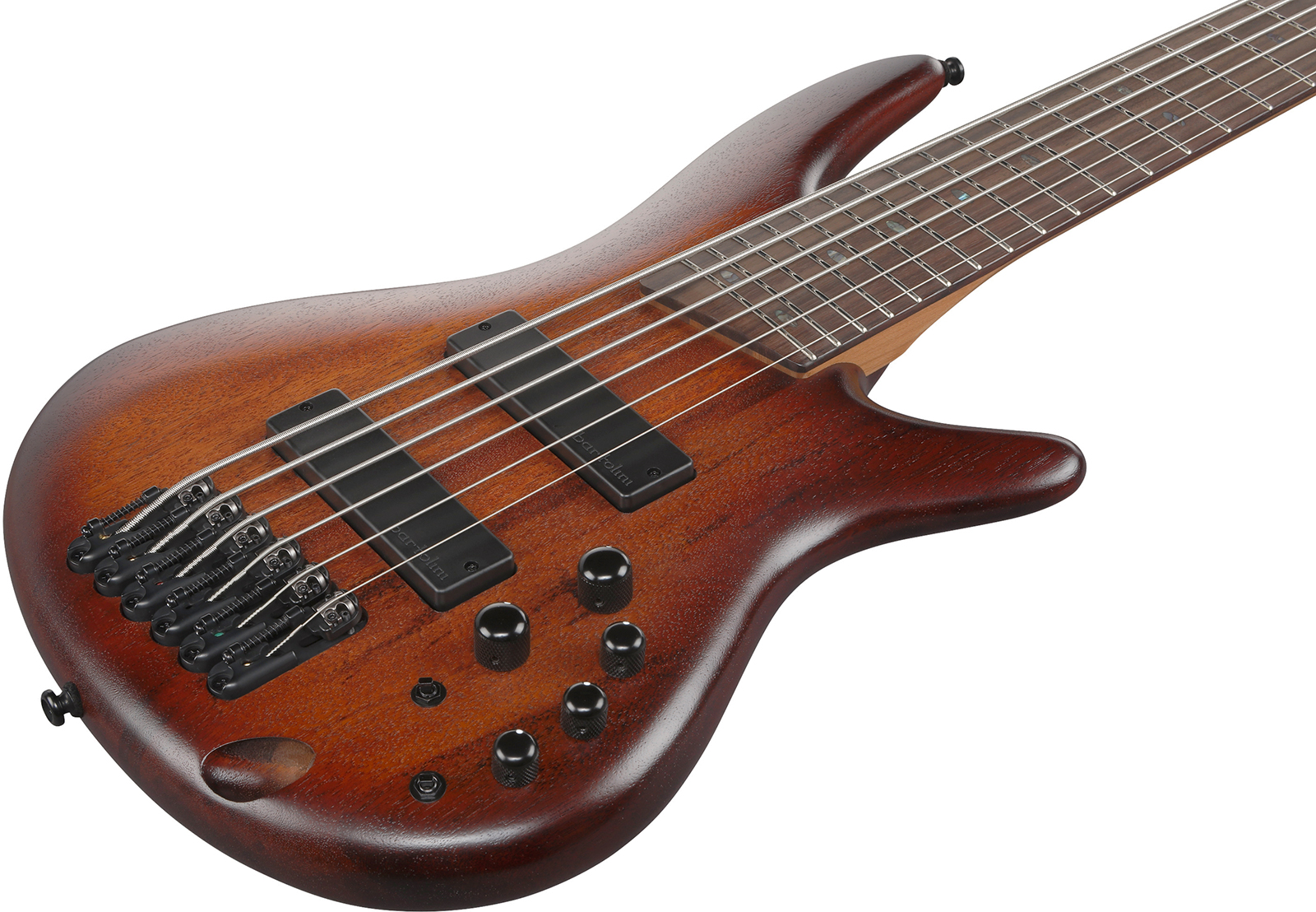 Ibanez Sr506a Mhl Standard 6c Active Bartolini Rw - Mahogany Brown Burst Low Gloss - Solid body electric bass - Variation 2