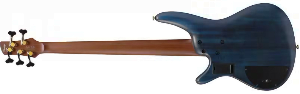 Ibanez Sr6605 Gfb Prestige Jap 5c Active Rw - Ghost Fleet Blue Burst - Solid body electric bass - Variation 1