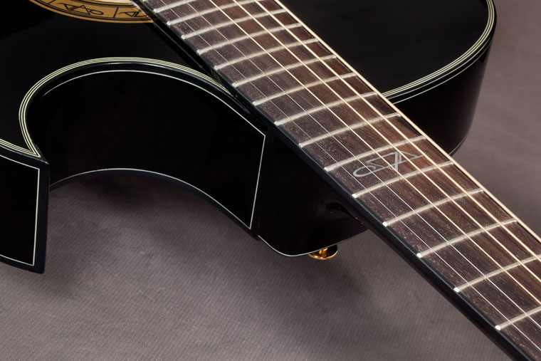 Ibanez Steve Vai Ep5 Bp Euphoria Cw Epicea Acajou Rw - Black Pearl - Electro acoustic guitar - Variation 3