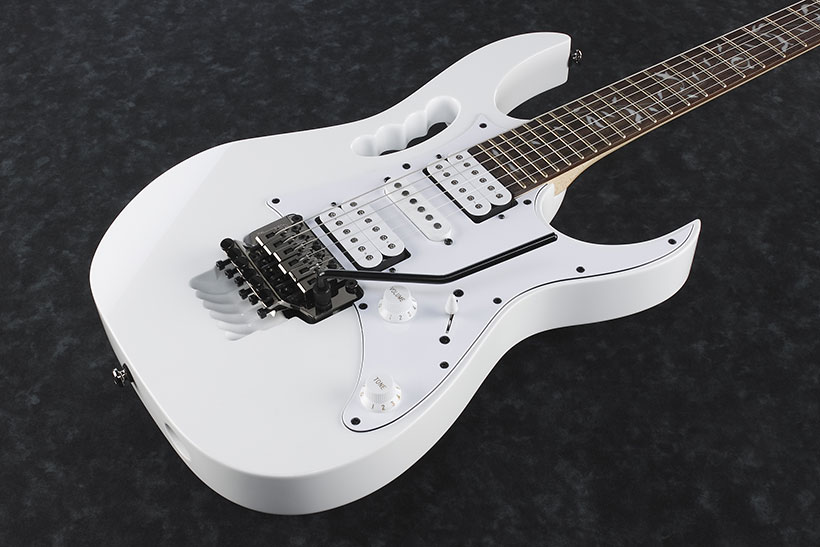 Ibanez Steve Vai Jemjr Wh Signature Hsh Fr Jat - White - Str shape electric guitar - Variation 2