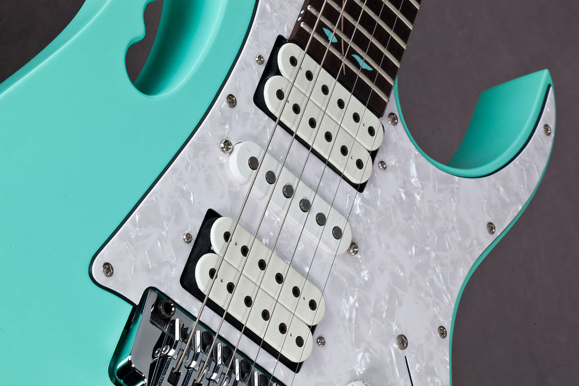 Ibanez Steve Vai Jem70v Sfg Premium Hsh Dimarzio Fr - Sea Foam Green - Str shape electric guitar - Variation 2