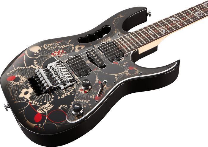 Ibanez Steve Vai Jem77 Fp2 Prestige Japon Signature - Floral Pattern 2 - Str shape electric guitar - Variation 1