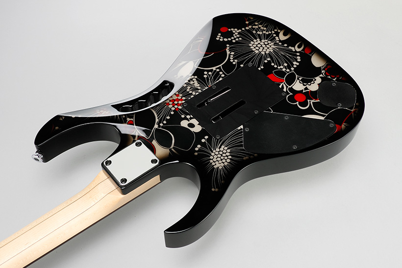 Ibanez Steve Vai Jem77 Fp2 Prestige Japon Signature - Floral Pattern 2 - Str shape electric guitar - Variation 2