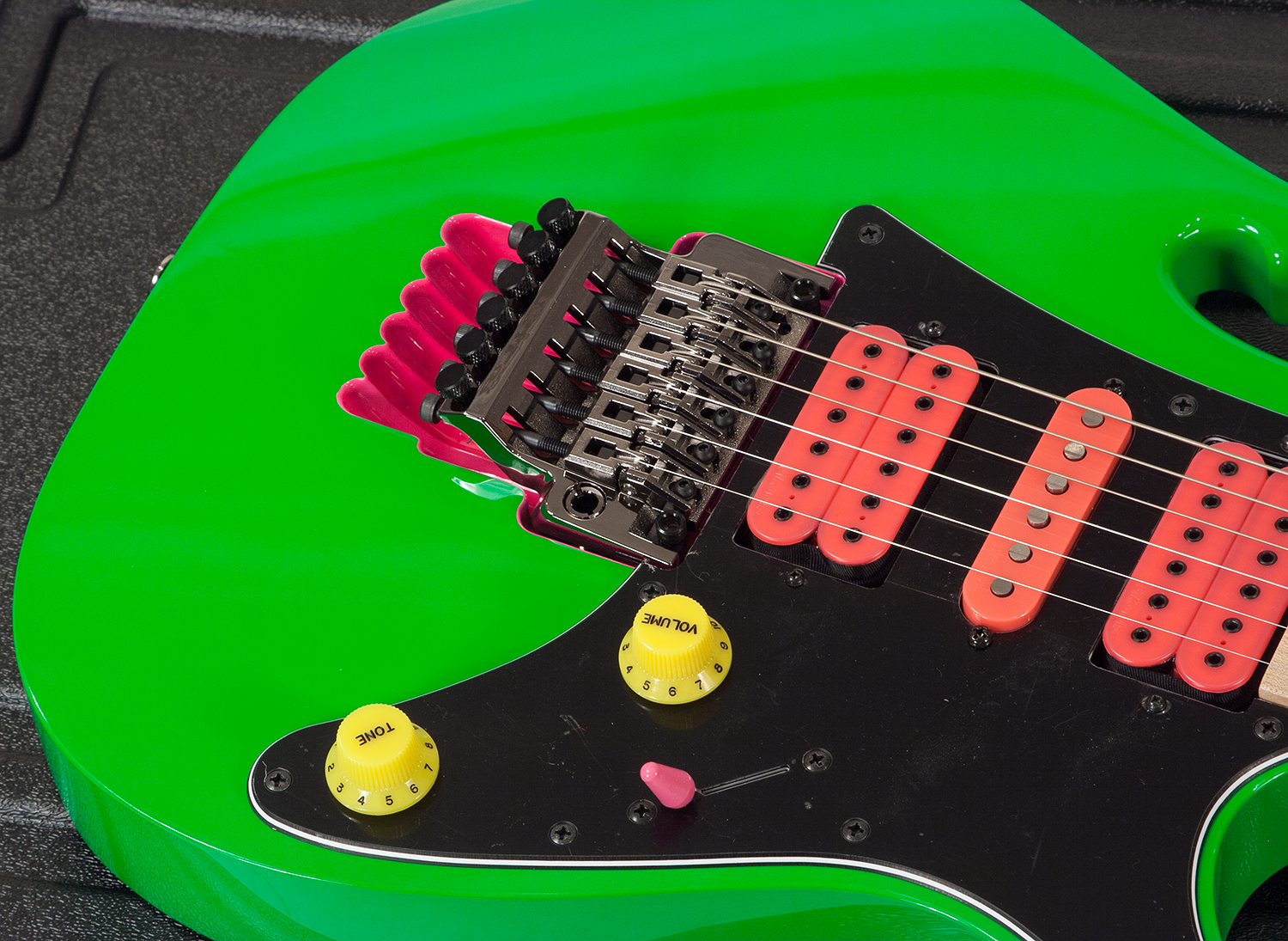 Ibanez Steve Vai Jem777 Lng Japon Signature Hsh Dimarzio Fr - Loch Ness Green - Str shape electric guitar - Variation 5